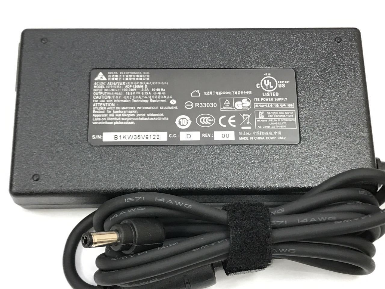 *Brand NEW*19.5V 6.15A 120W AC ADAPTER DELTA ADP-120MH D Slim AC Adapter +Cord fit models:MSI GX600,